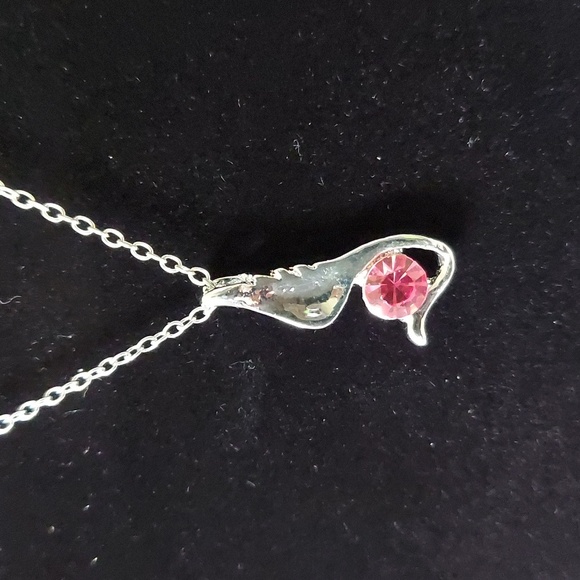 Angel Wing Pink Zirconia Set - Picture 7 of 9